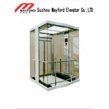 Small Machine Room Panoramic Elevator with Safety Glass